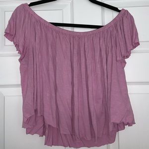 Off the Shoulder Crop Top